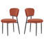 Élégant ensemble de chaises rembourrées, idéal pour les salles à manger modernes, offrant confort et durabilité pour les réunions de famille.-248432891