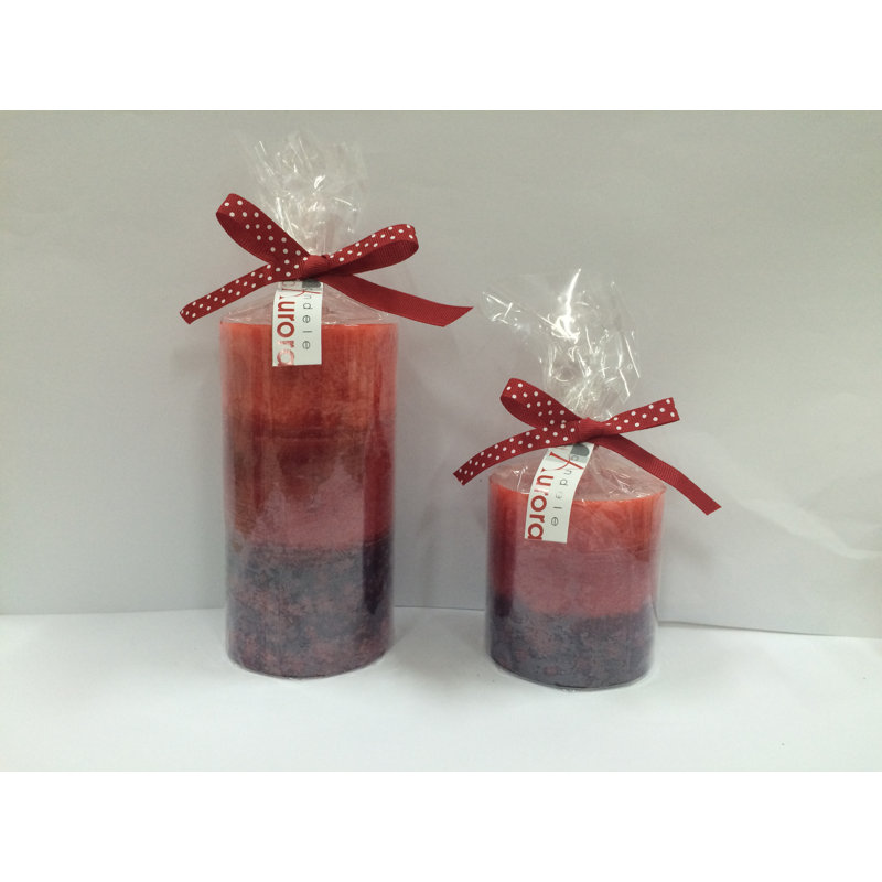 Afrodite Unscented Pillar Candle, 13cm H
