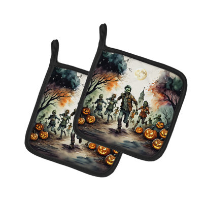 Paire de poignées Zombies Spooky Halloween