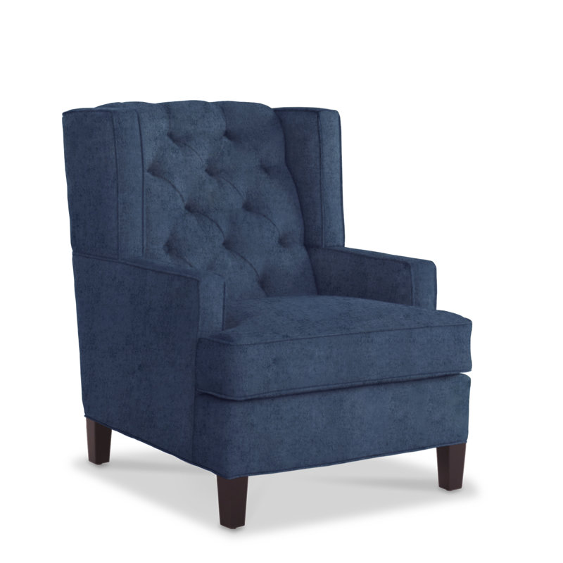 Leslie Tufted Club Chair, Eclipse Polyester, Espresso