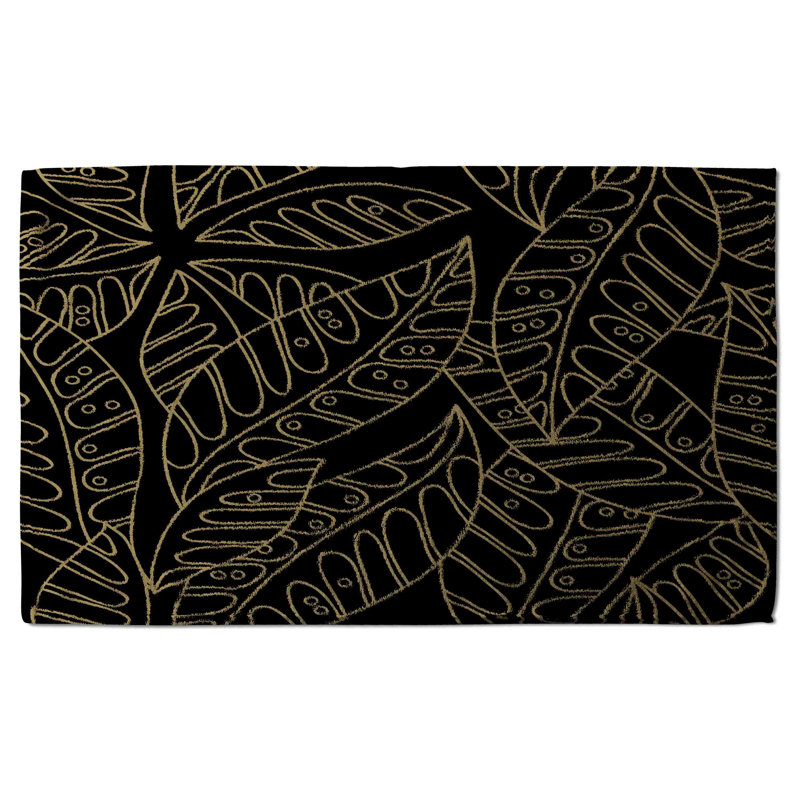 Cotton Floral Waffle Kitchen Towel