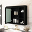 Armoire murale noire avec rangement réglable 35 po x 27,5 po, noir
