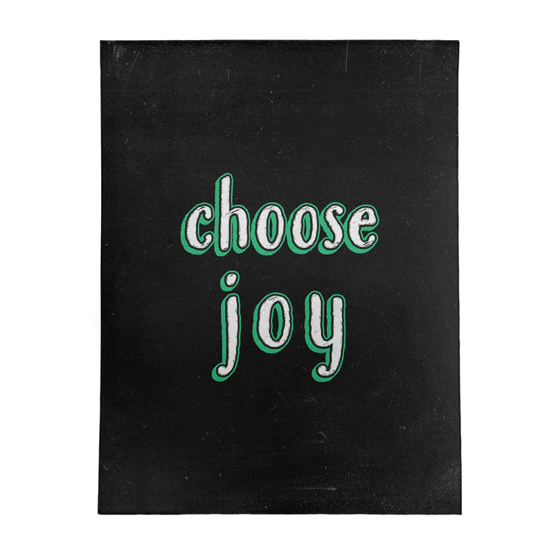 Tapis en poly-chenille choose tableau noir style, Rectangle 5 pi x 7 pi