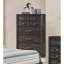 Commode en bois gris foncé 1Pc