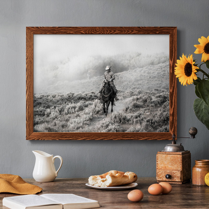 Cowboy, impression sur toile encadrée, Érable, H 14 po x l 20 po x P 1,5 po