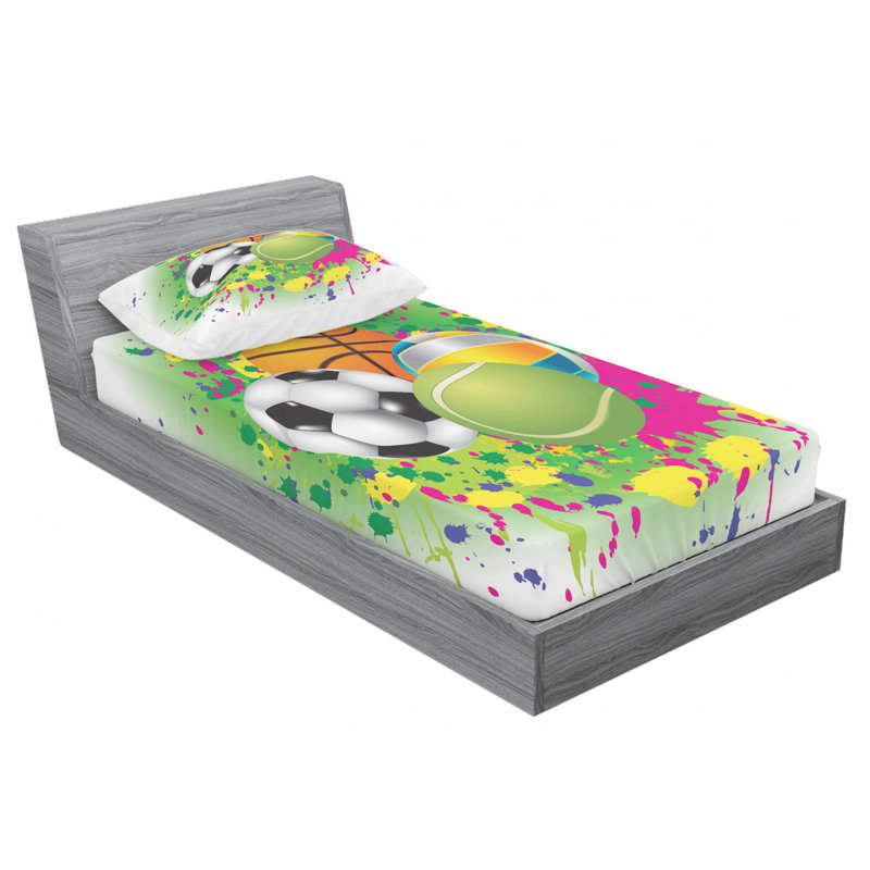 Microfiber Sheet Set, Twin Sheet Set with Fitted Sheet