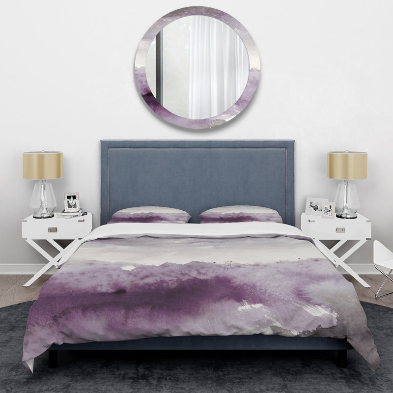 Modern & Contemporary Polyester Abstract Duvet Cover, Twin Duvet Cover + 1 Sham