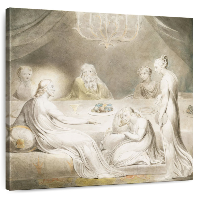 Adella Christ dans la maison de Marthe et Marie, H 24 po x l 24 po