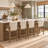 Upholstered Seat Counter Stool With Solid Wood Frame, Arch-Shaped Arm Bar Height Counter Stool For Kitchen/Dining Room/Restaurant-1240285587