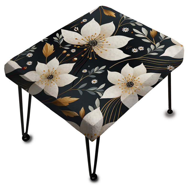 Schulthess - Floral Rectangle Ottoman