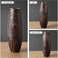 Vase brun en résine, vase rustique de décoration intérieure de 14 pouces pour salon de campagne, décoration de table et de bibliothèque, centre de table de salle à manger