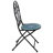 Gatsby Iron Outdoor Folding Dining Chairs with Mosaic Seat