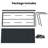 Powder-coated Metal Frame Standing Seam Fixed Window Awning All Weather Protection Door Canopy for Entrance, Windows, Porches, Balconies-126954196-126954199