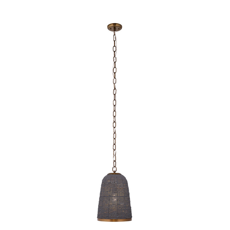 Creekside I-Light Beaded Pendant, Slate Blue