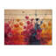 Garden Plants Symphony In Bright Splash - Impression sur bois de plantes - sur bois de pin naturel-1069276592