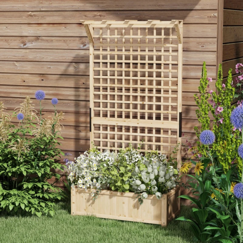 Elevated Planter, Natural