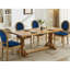 Chaises de salle à manger en velours bleu avec boucle tirée à la main, ressort en acier intérieur de 2 chaises, structure en bois massif, fabriquée à la main
