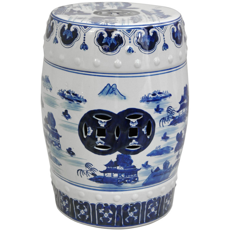 Feuerstein Ceramic Accent Stool