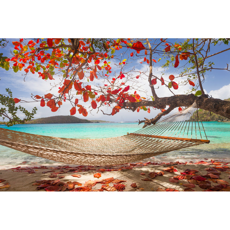 Caribbean Beach - Wrapped Canvas Print, 61cm H x 91cm W x 3.8cm D