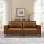112 " Faux Leather Sofa
