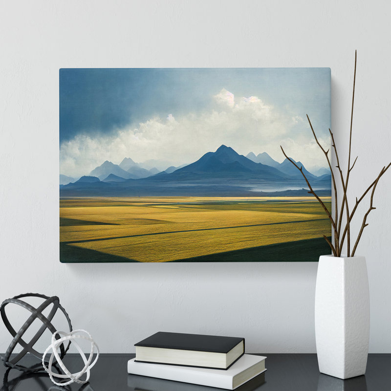 Compelling Mountain Landscape - Wrapped Canvas Print, 40cm H x 60cm W x 3cm D