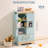 Playset 3 Wooden Refrigerator Play Kitchen Toy for Kids