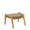 Spencer Rectangle Outdoor Teak Ottoman Patio Ottoman