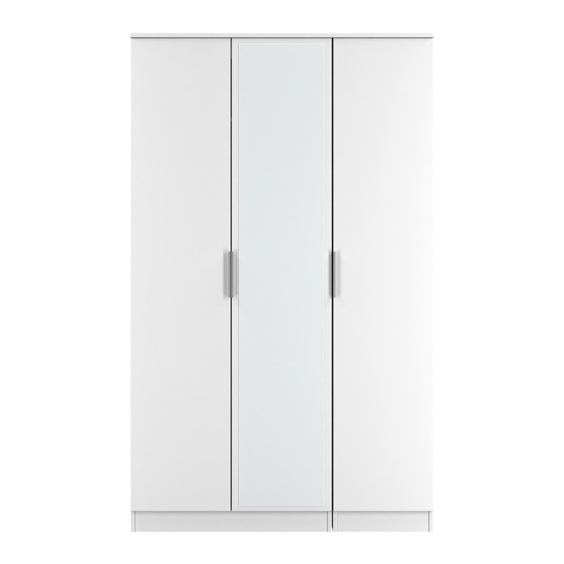 Biernat Manufactured Wood Wardrobe, White Matt