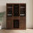 Sebastin 70" Large Wine Bar Cabinet Set,Modern Buffet Sideboard with Storage Shelves, Kithchen Bar with Drawers-56733835