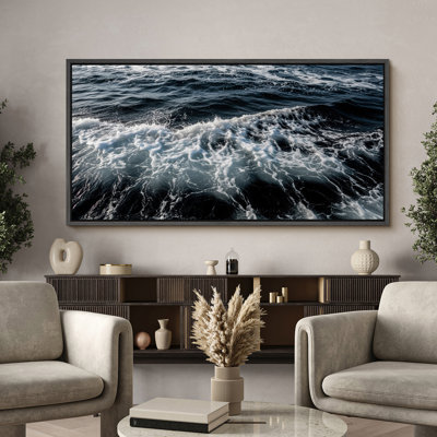 «Dramatic Ocean Surf», art mural encadré sur toile