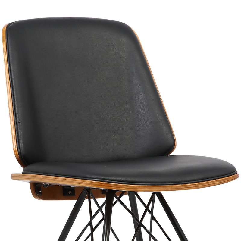 46cm H Upholstered Side Chair, Black