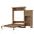 Murphy Bed With Storage Shelves And Louvered Style Decoration-1353269734