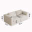 Canapé modulaire 78,8 pouces