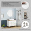 Meuble-lavabo autoportant avec lavabo