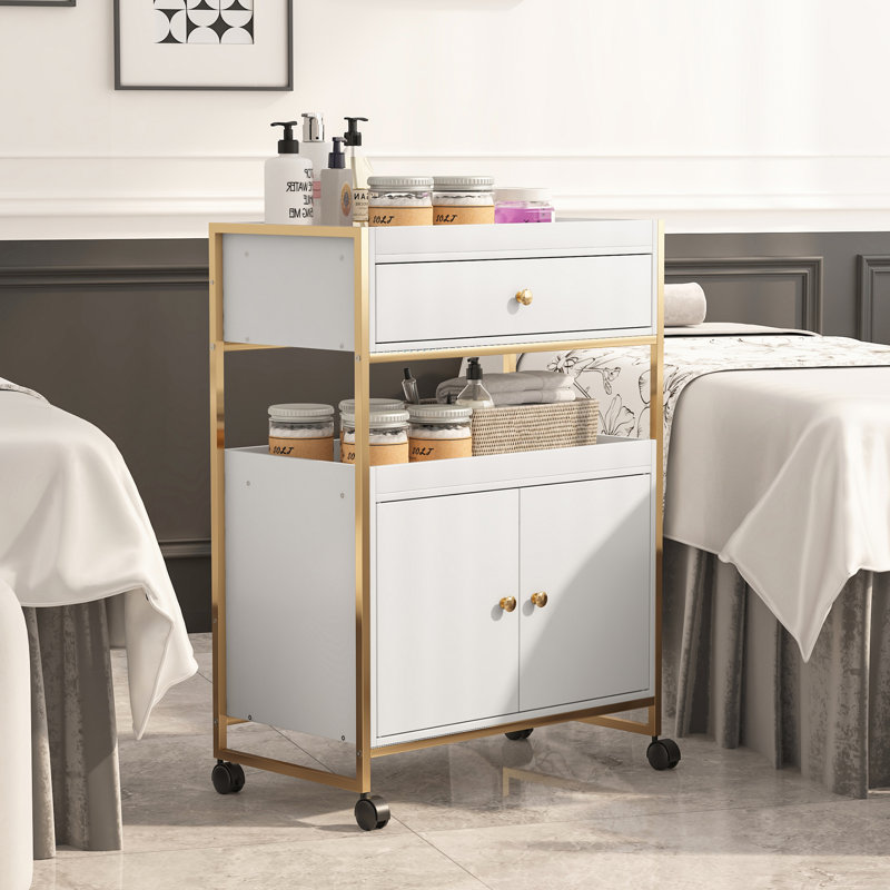 Organisateur de maquillage de grande capacité avec tiroirs - Organisateurs de beauté polyvalents et rangement pour les essentiels de coiffeuse, de salle de bain et de soin de la peau