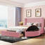 Upholstered Platform Bed, Storage Bed With Wingback Headboard And 1 Big Drawer-1742838798
