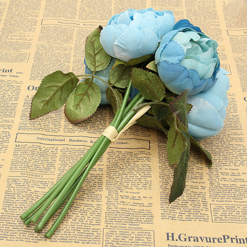 Silk Hydrangea Arrangement, Blue