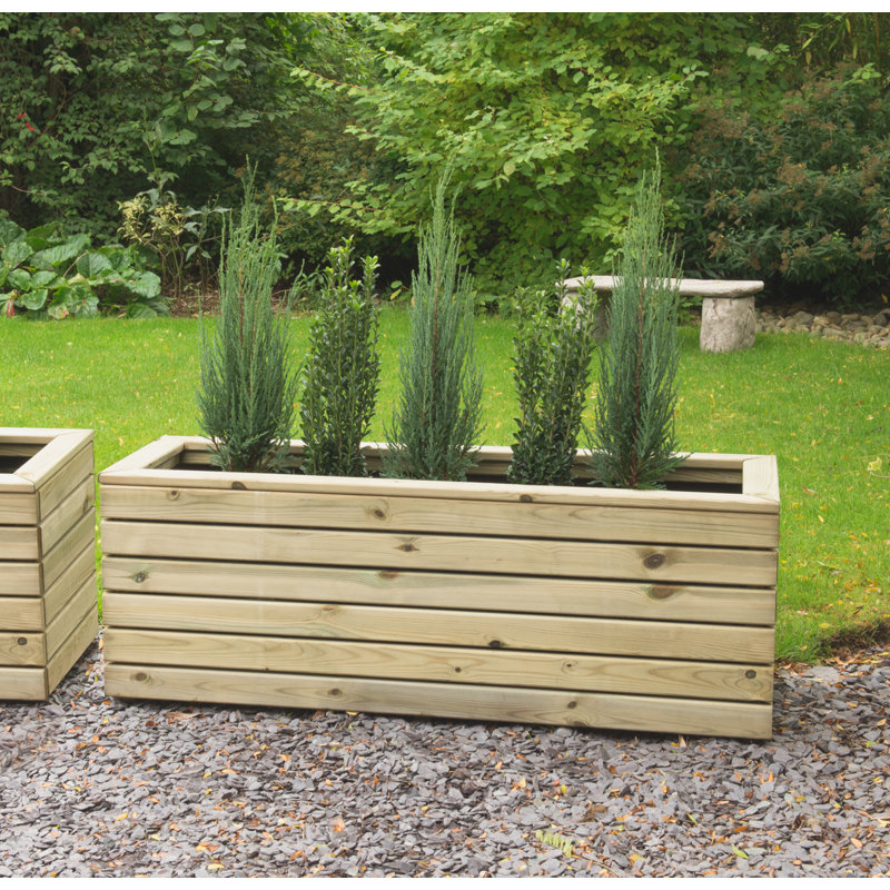 Handmade Wood Planter Box, 15.7cm W x 47.2cm L x 17.36cm H