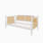 Upholstered Smart LED Bed Frame With Adjustable Height Headboard,No Box Spring Needed,Easy Assembly