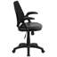  Chaise de bureau pivotante designer en maillage avec dossier moyen et accoudoirs ouverts-124391862