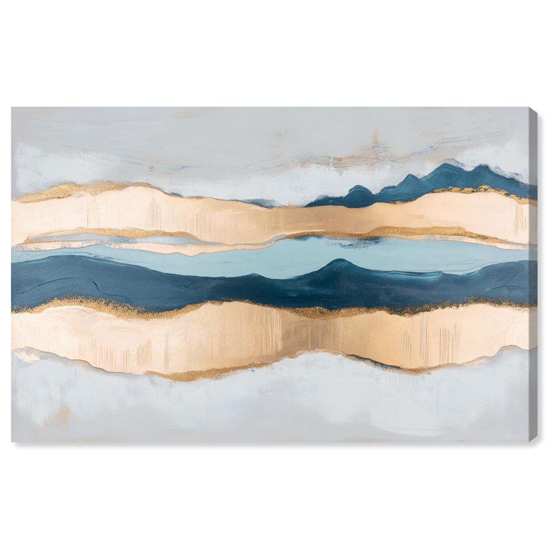 Art mural bleu Blue Ridge I par Art Remedy, H 10 po x l 15 po, Toile tendue