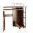 Antique Brown Desk With Drawer Storage And Stable Structure Rectangular Computer Keyboard Tray Ample