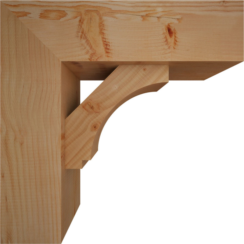 Support de bloc impérial avec entretoise décalée, 22 X 22, Sapin Douglas de l 7 1/2 (lisse)