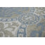 Tapis bleu sarcelle à motif géométrique 6X9