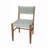 Stassa 19.5 " H Cotton Upholstered Acacia Solid Wood Side Chair