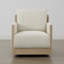 Fauteuil d'appoint pivotant rembourré Zenda-668228826-668228805