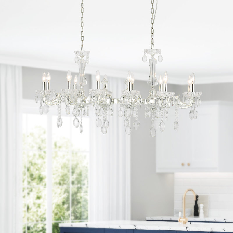 Lustre géométrique à style bougie 12 lumières Combs