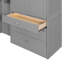 Lit plateforme multifonctionnel en bois avec rangement, conception moderne peu encombrante