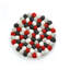 Rosso Round Virgin Wool Trivet