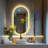 Oval Bathroom Mirror With Led Lights And Built-in Bluetooth Speaker, Time Temperature Display Unit - Smart Lighted Vanity Makeup Wall Mounted Mirrors - 3 Lights Setting Anti-fog Dimmable Ip56-1584060318
